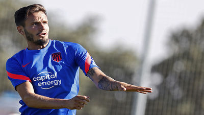 El Atleti se machaca en la concentración con Saúl entrenando aparte