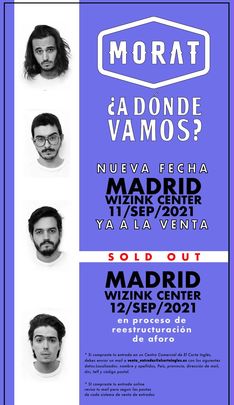 Cartel del concierto de Morat en Madrid / MORAT
