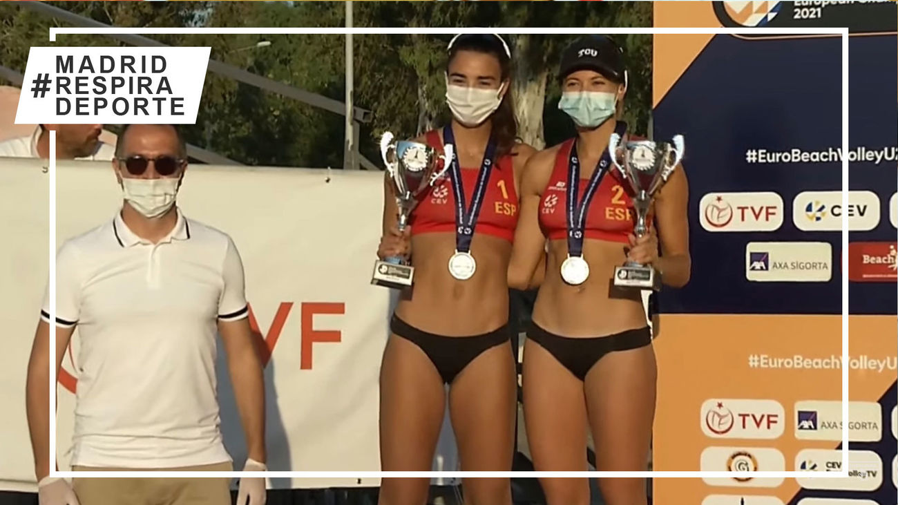 La majariega Tania Moreno, subcampeona de Europa sub'20 de vóley playa