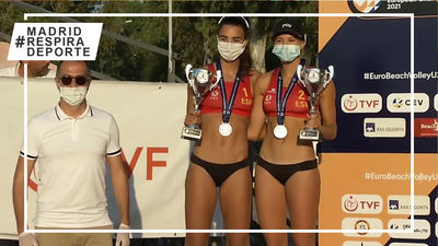 La majariega Tania Moreno, subcampeona de Europa sub'20 de vóley playa