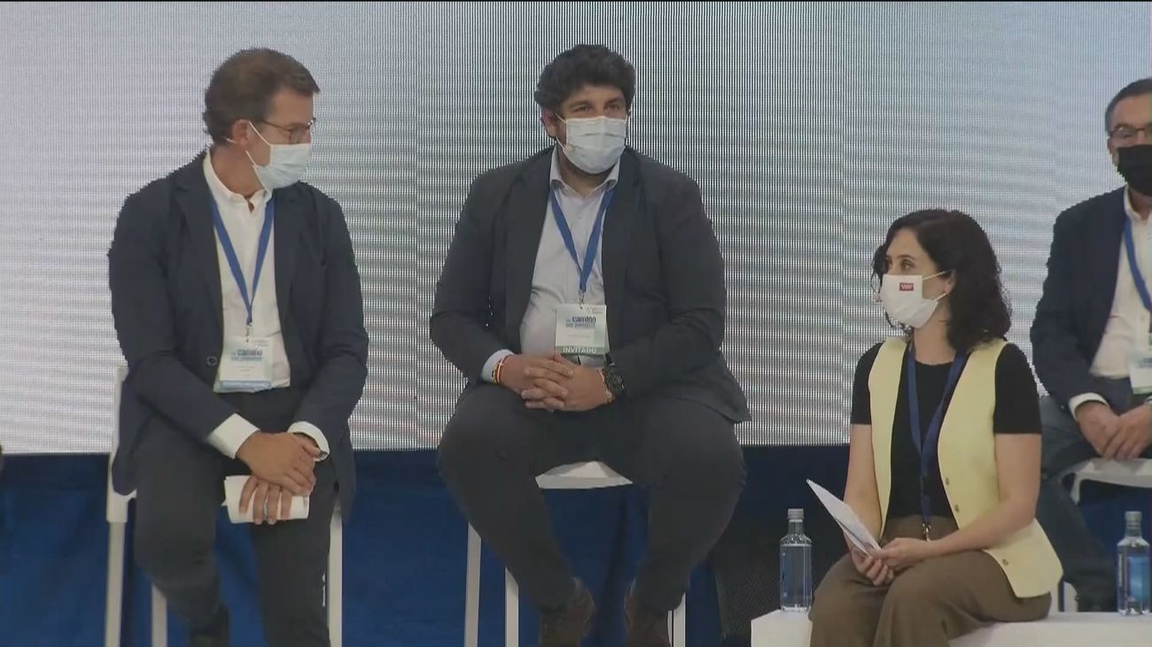 Ayuso alaba el liderazgo de Feijóo y le agradece el apoyo de Galicia durante la pandemia