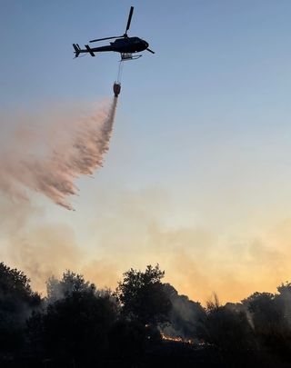 Incendio de pastos en Las Rozas / @Ayto_Las_Rozas