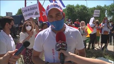 Colectivos cubanos piden en Moncloa que Sánchez se pronuncie sobre la situación de la isla