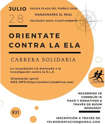 Cartel de la carrera del ELA en Manzanares el Real / Ayuntamiento de Manzanares