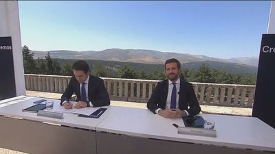 Tres años después, Casado se erige en la "única alternativa" frente a Sánchez