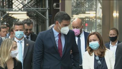 Sánchez critica desde EEUU a la oposición, a la que acusa de dedicarse sólo a “gritar”