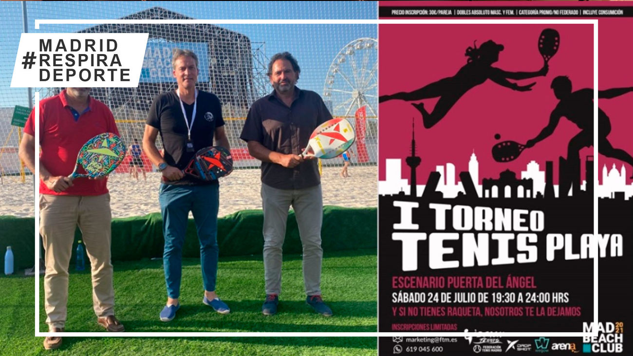 Llega el primer Torneo Mad Beach Club de tenis playa