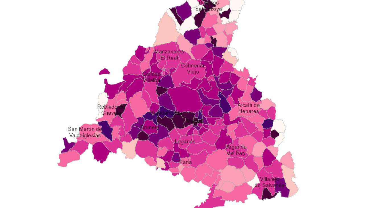 Radiografía de la ascendente quinta ola de Covid en Madrid