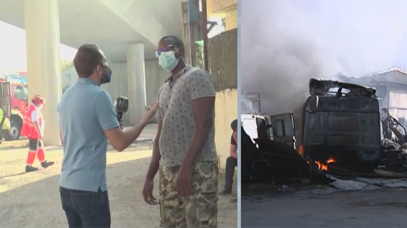 Ismael, afectado por el incendio en Loeches: "He perdido todos mis camiones"