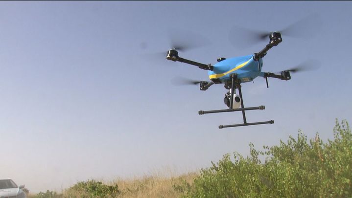 Desde el aire, 39 drones vigilarán nuestras carreteras. / Telemadrid