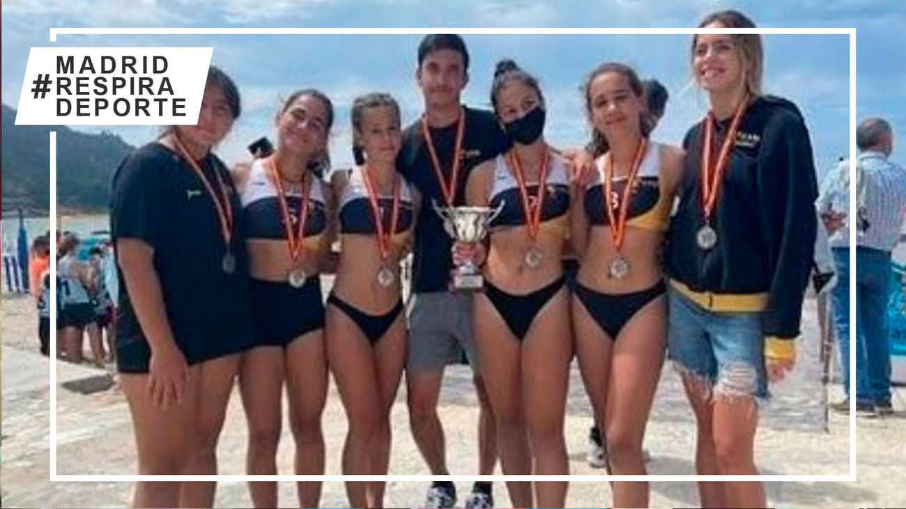 VP Madrid femenino, subcampeón de España de vóley playa Infantil