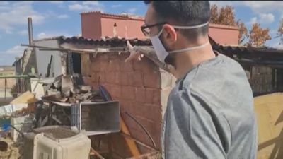 Ola de solidaridad con una vecina de Fuente el Saz que perdió su casa en el incendio de hace unos días