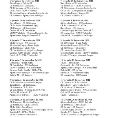 Calendario / FER