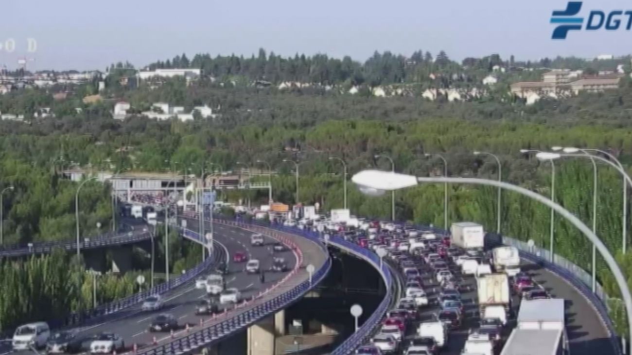 Tráfico complicado en las entradas a Madrid por varios incidentes