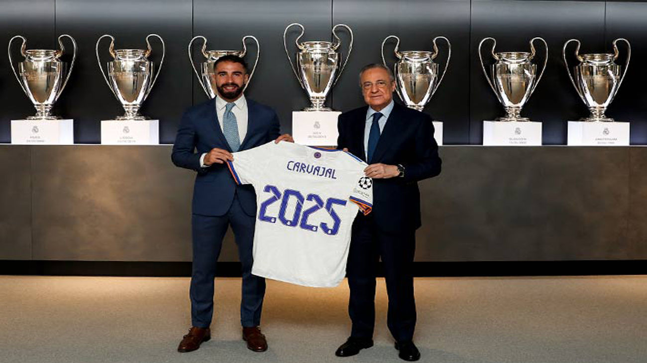 Carvajal renueva hasta 2025 con el Real Madrid