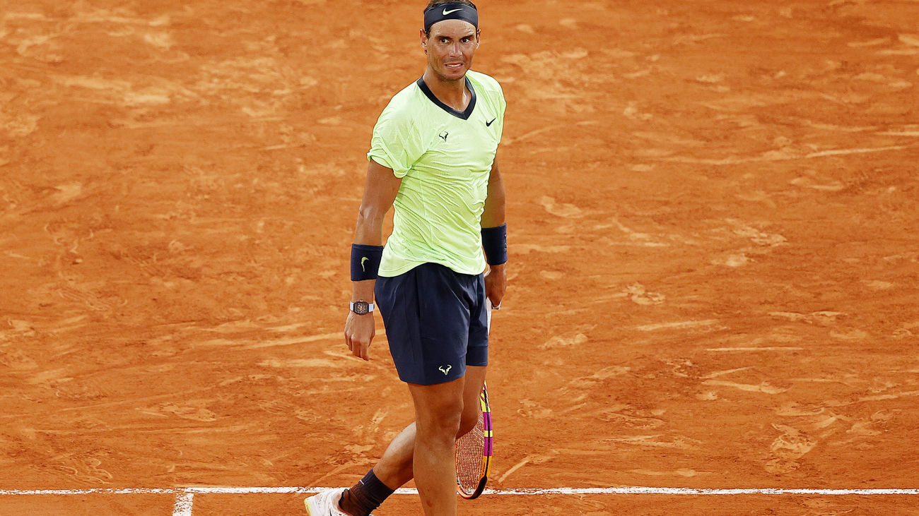 Rafa Nadal en la semifinal del Roland Garros