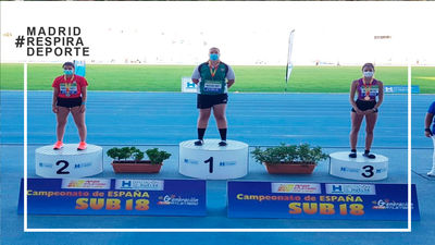 La torrejenera Judith Vaquero, bronce en el Campeonato de España sub'18 en lanzamiento de disco