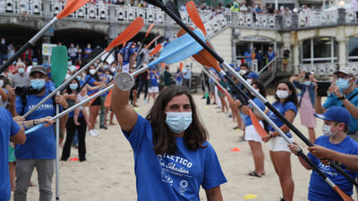 La fiesta de las medallas en San Sebastián y Baza con Chourraut y Valero