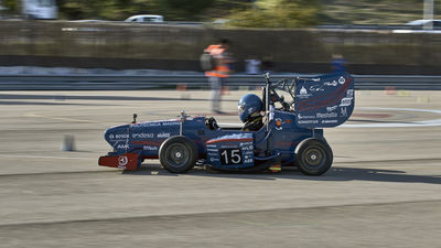 El bólido eléctrico de la Politécnica vuelve a disputar el campeonato internacional universitario