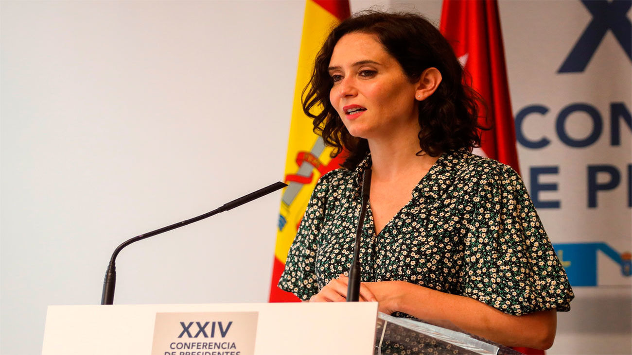 La presidenta de la Comunidad de Madrid, Isabel Díaz Ayuso