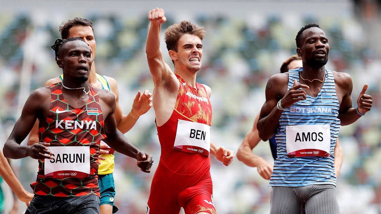 Nuevo hito histórico de Adrián Ben, primer español en una final olímpica de 800