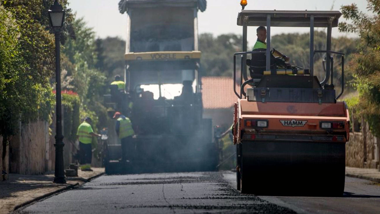 Operación asfalto en Las Rozas