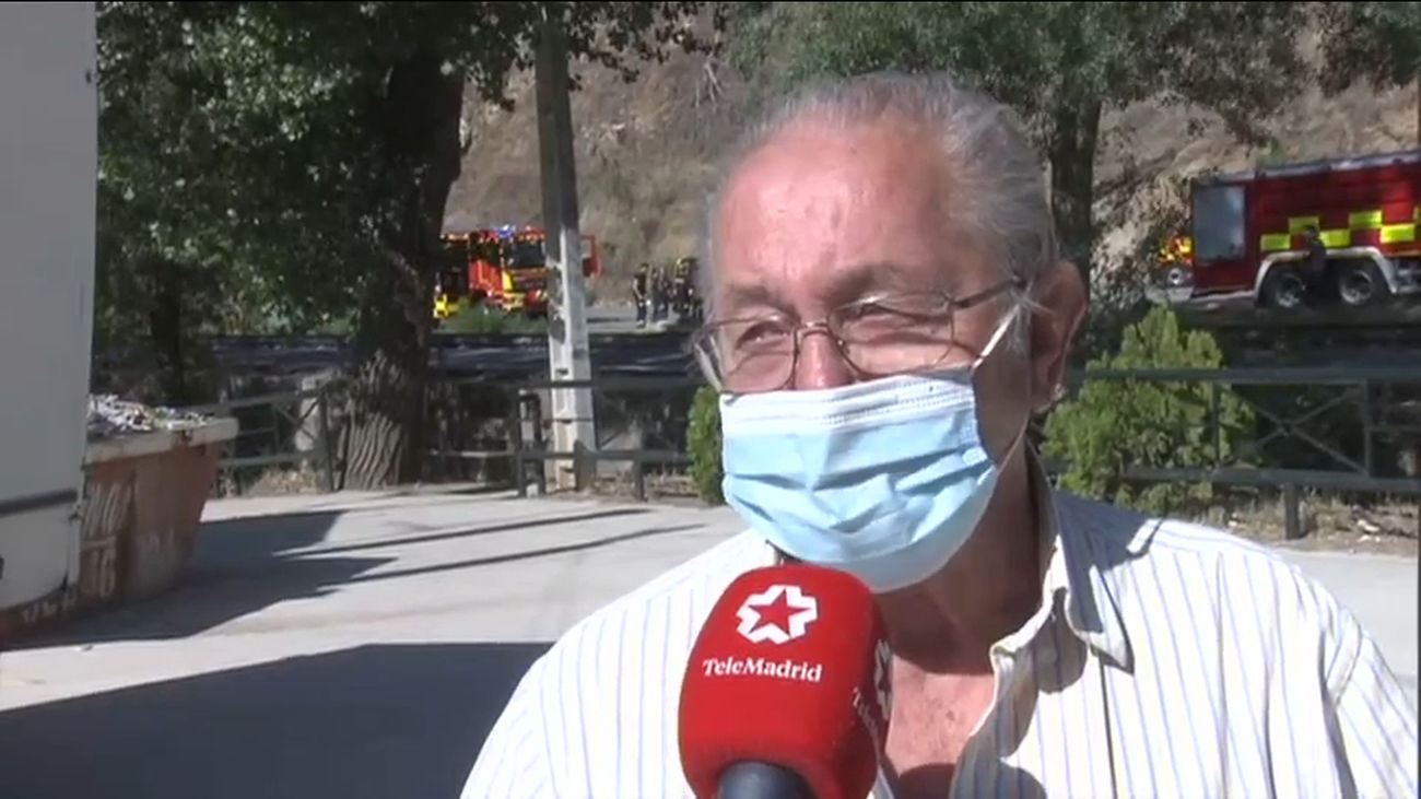 Dos urbanizaciones de Navas del Rey tuvieron que ser desalojadas por el incendio del pantano de San Juan