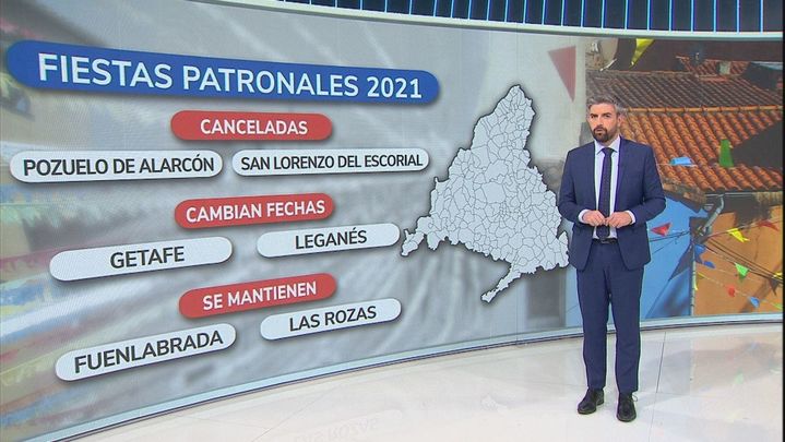 Restricciones, paralizadas o fiestas patronales pospuestas en la región / Telemadrid