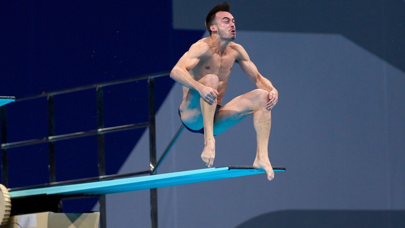 El madrileño Alberto Arévalo, undécimo en la final de trampolín en el Europeo