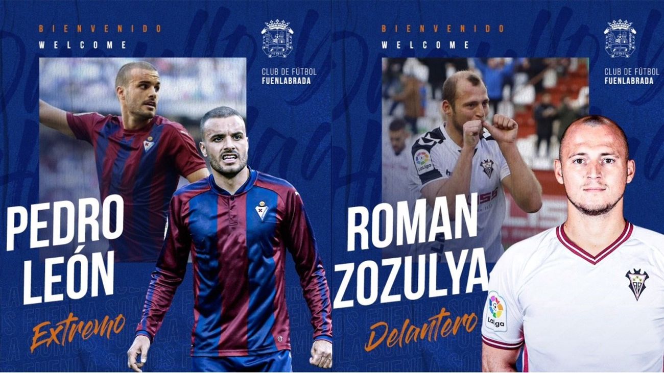 Pedro León y Zozulia fichan por el Fuenlabrada