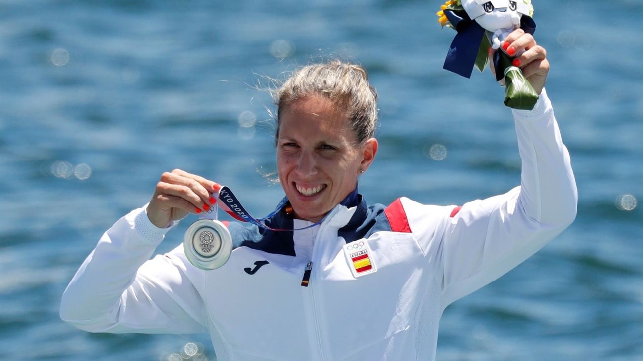 Teresa Portela se cuelga en piragüismo una histórica plata a la perseverancia