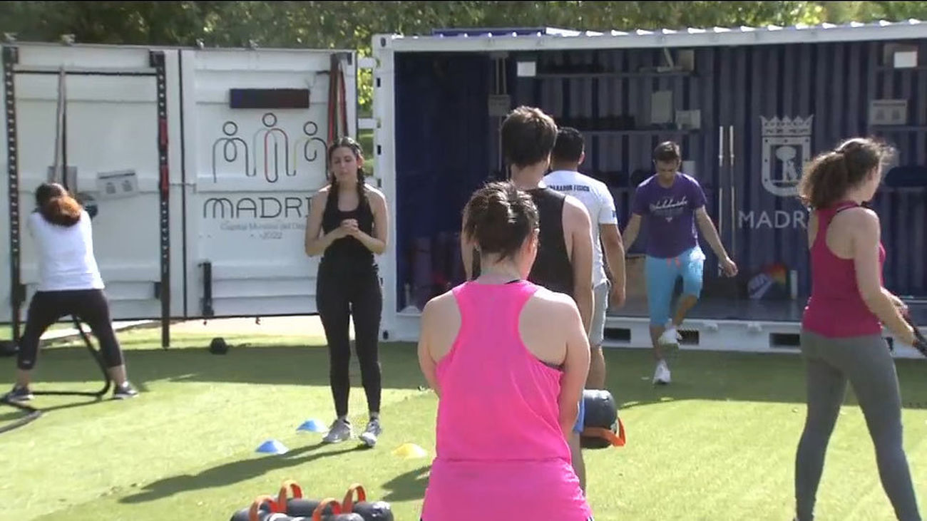 Cubo Gym Madrid, deporte al aire libre en Madrid Río este agosto