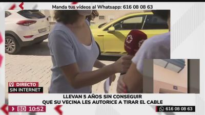 Sin Internet en su casa de Navalcarnero "por culpa" de la vecina