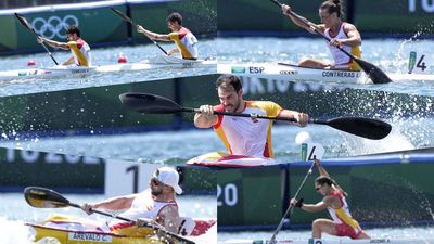 Pleno del piragüismo español, con cinco semifinalistas