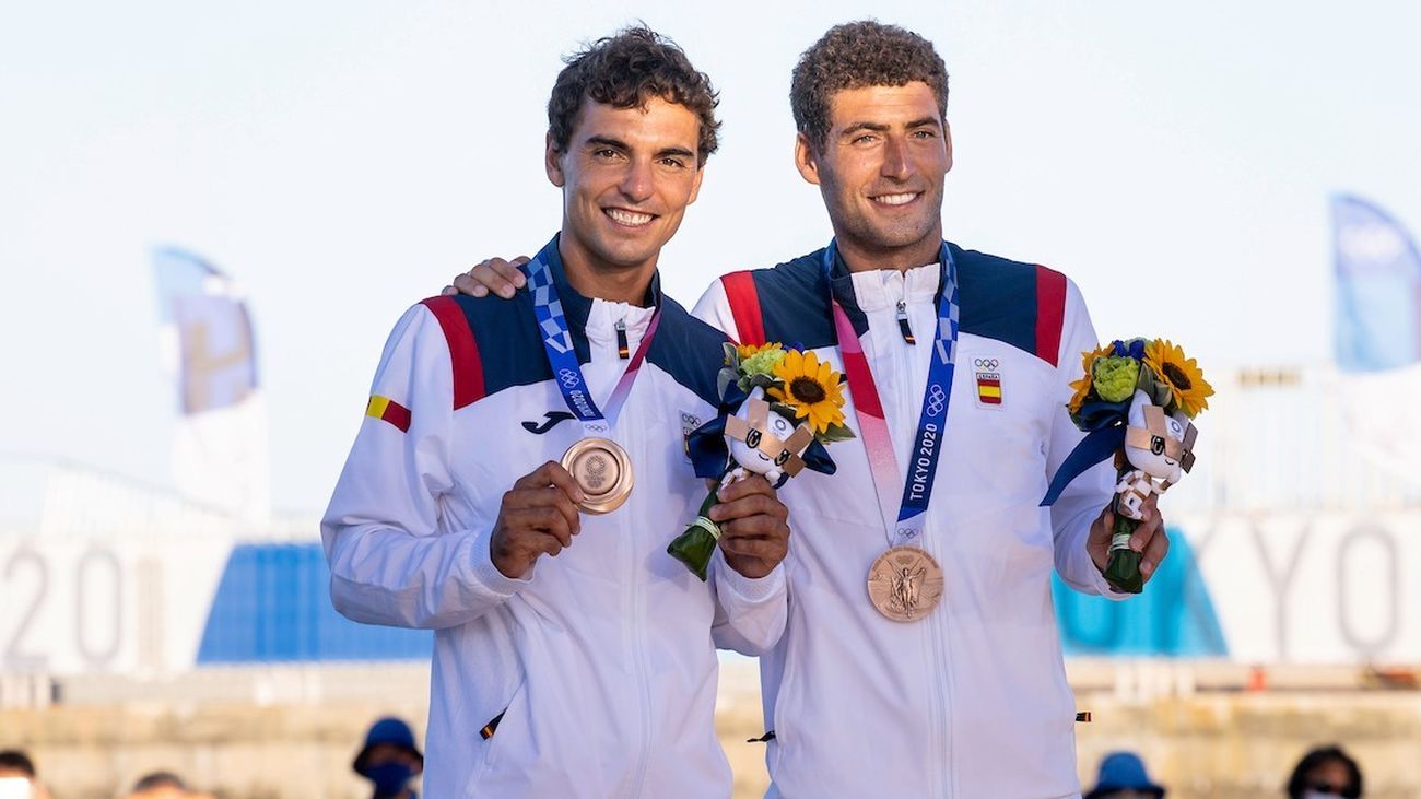 Xammar y Rodríguez, medalla de bronce en vela en el 470