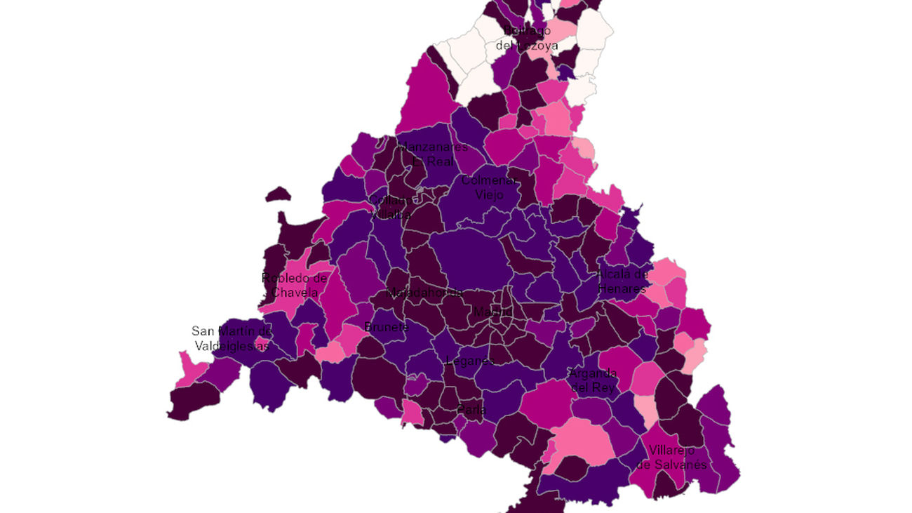 Pozuelo, Fuenlabrada, Boadilla y Alcobendas arrancan agosto liderando los casos Covid en Madrid