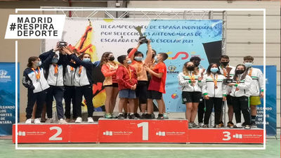 Madrid triunfa en el Campeonato de España de Escalada en edad escolar