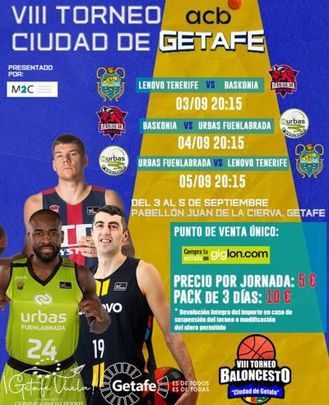 Cartel del Trofeo ACB Getafe / @FBMadrid