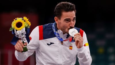 Damián Quintero, medalla de plata en katas