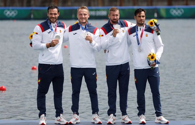 Equipo español del K4 500 / EFRE