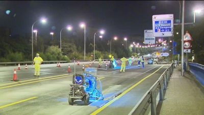 Empiezan los desvíos por obras en el puente de la avenida del Mediterráneo