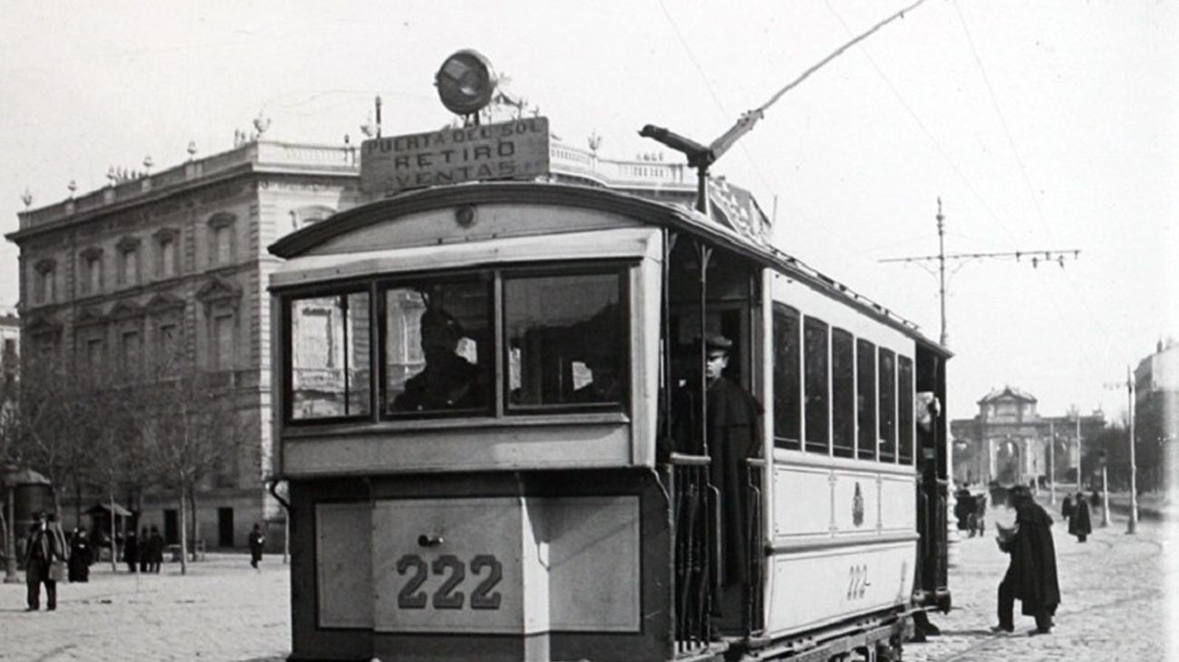 Cuando los tranvías circulaban por las calles de Madrid