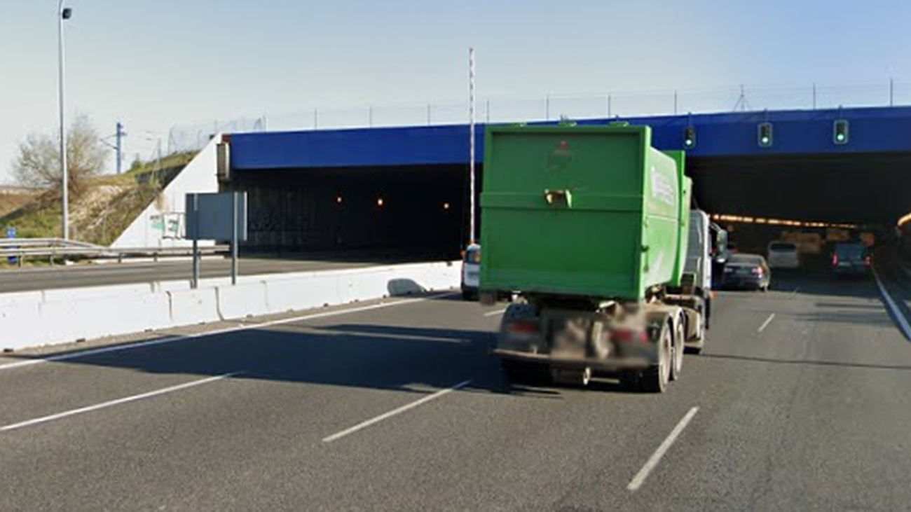 Cortados dos carriles de la M-50 en el túnel de Pelares del Río para mejorar la seguridad