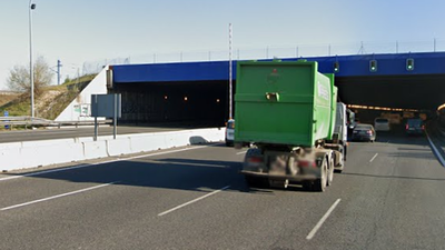 Cortados dos carriles de la M-50 en el túnel de Pelares del Río para mejorar la seguridad