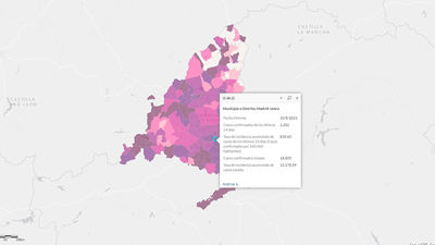 Usera, Puente de Vallecas y Centro lideran la incidencia Covid en Madrid capital
