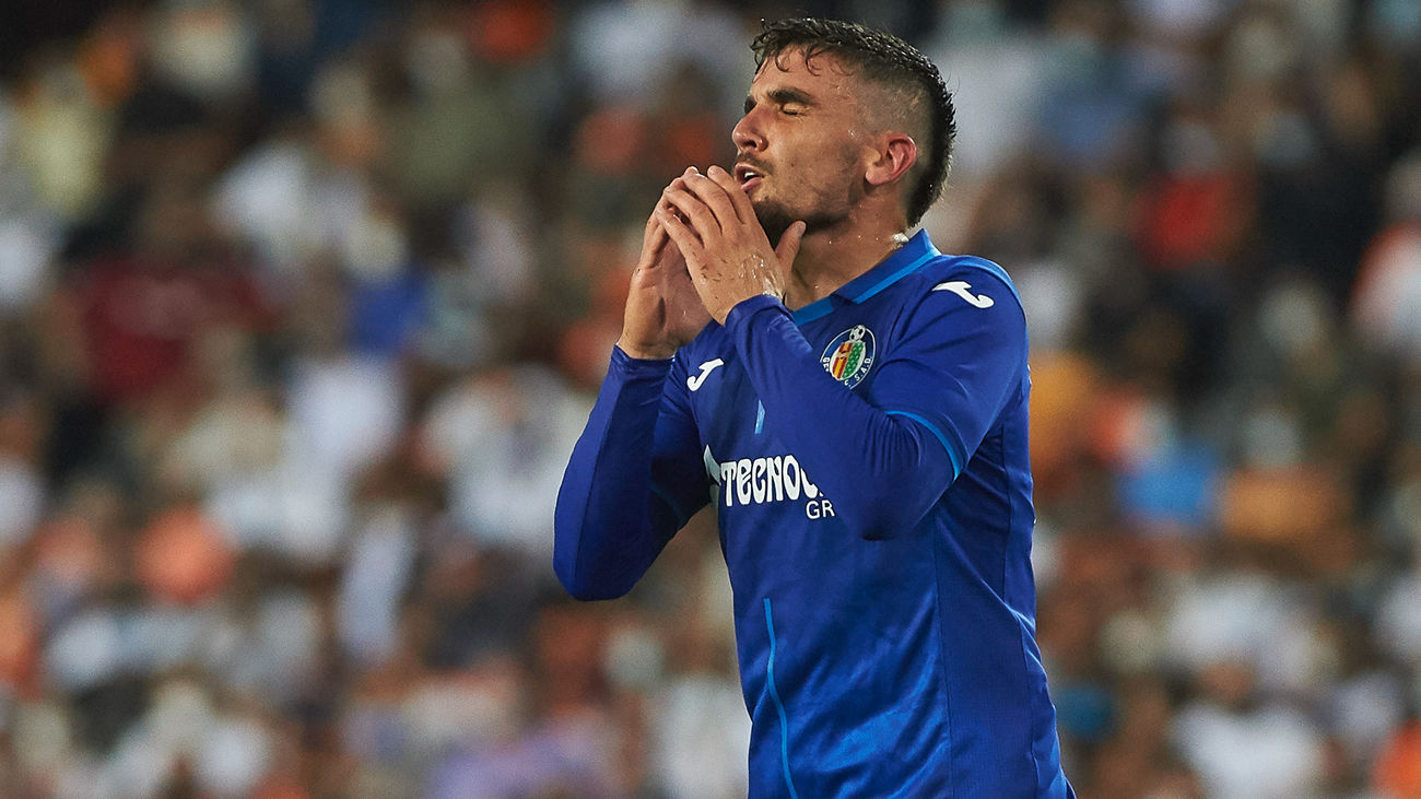 1-0. El Getafe tropieza en Mestalla en el primer partido de la Liga