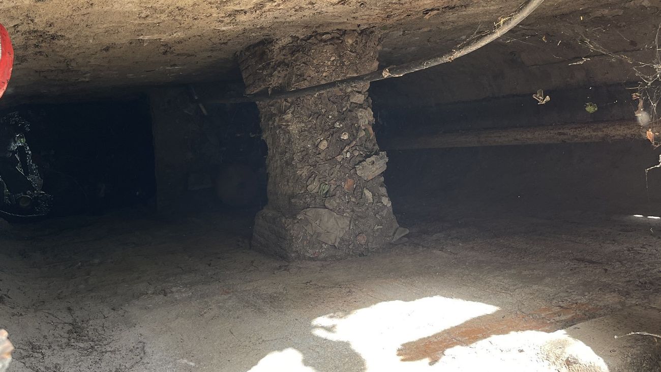 Pozo en Alcalá donde cayó un trabajador