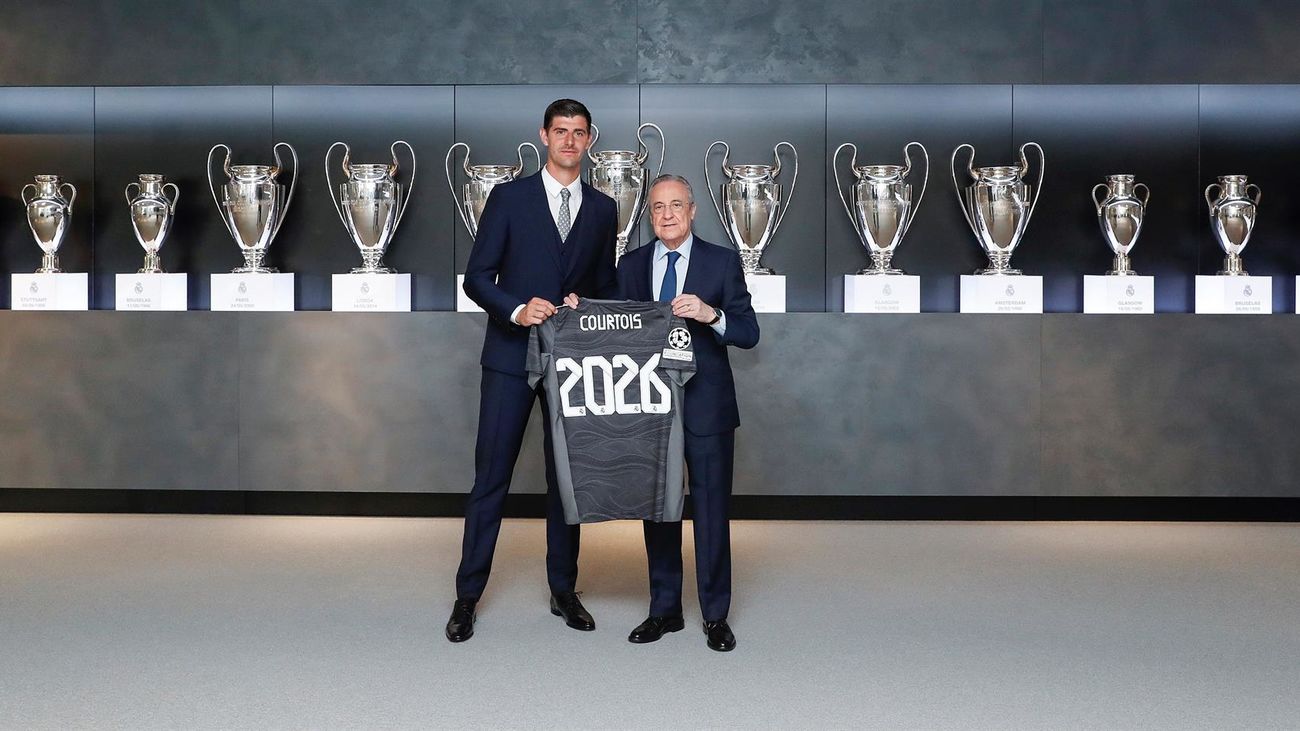 Courtois renueva con el Real Madrid