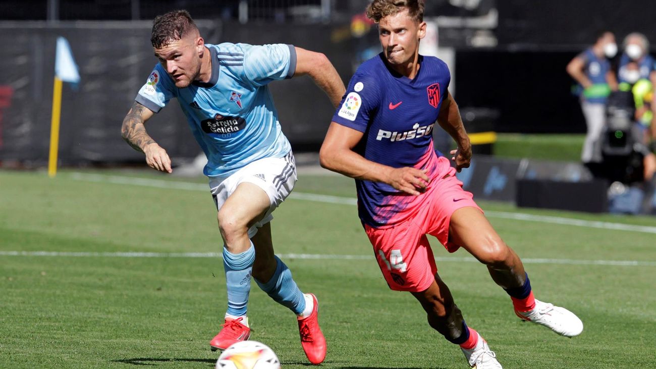 Marcos Llorente, en el partido del Atlético ante el Celta