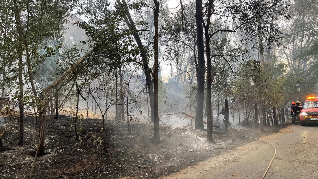 El incendio de Batres, en fase de control y sin riesgo para la población
